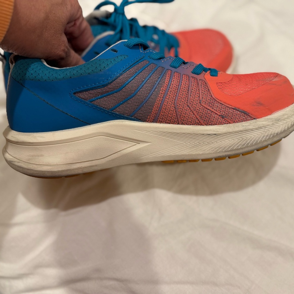 Wolverine Coral and Blue Bolt Durashocks Work Shoes - Picture 7 of 12